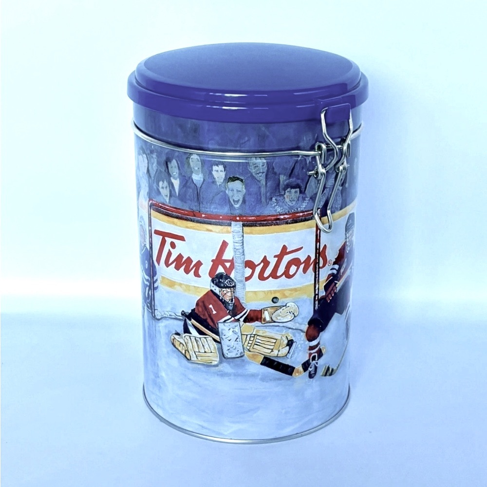 Tim Hortons Limited Edition Coffee Canister Winning Goal Hockey #002